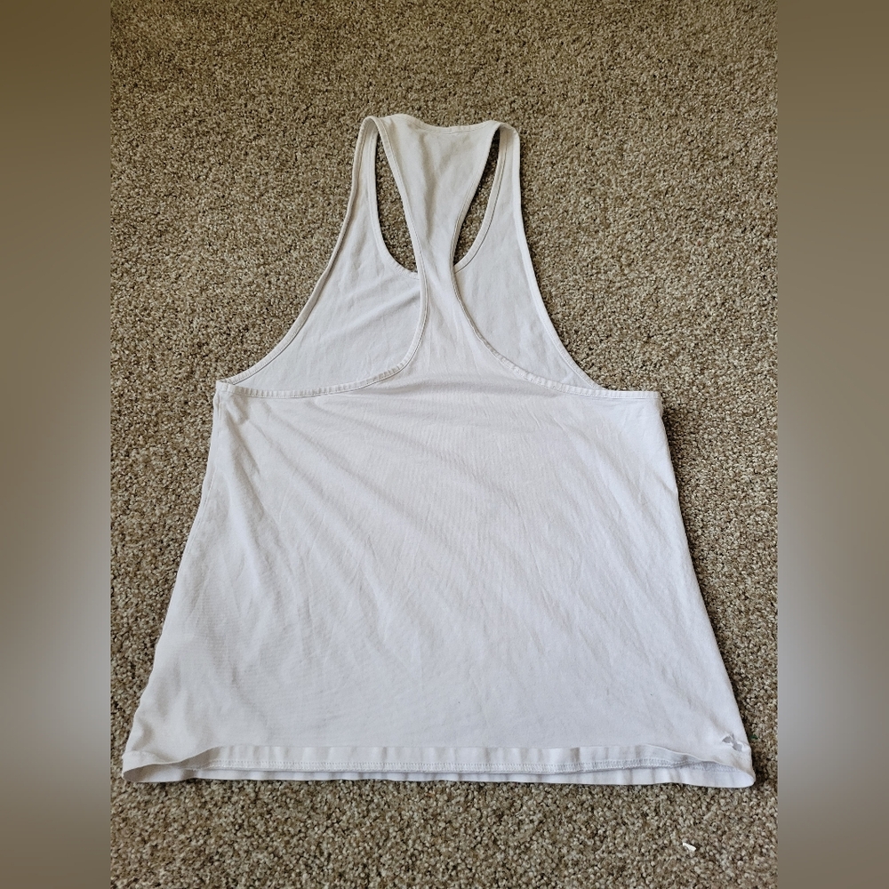 Gymshark Unisex Athletic White Tank Top - Picture 10 of 13